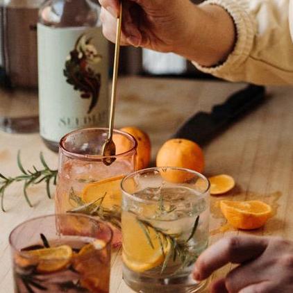 Non-alcoholic clementine mocktail