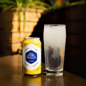 Frusco Dry Lemon Lime Sparkling Water | Burdock Brewery | The Lake