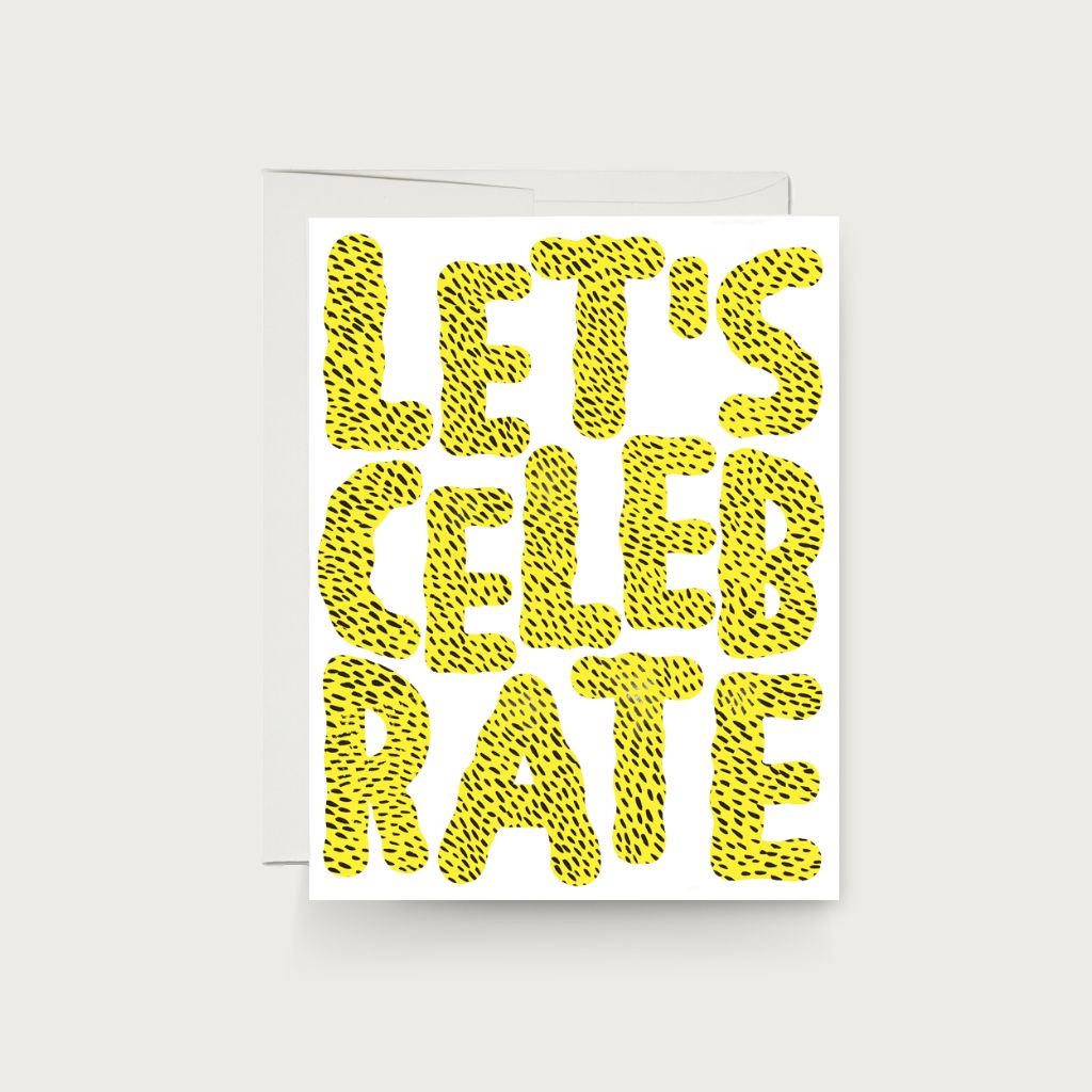 "Let's Celebrate" greetings card by Anke Weckmann | Redcap Cards | The Lake
