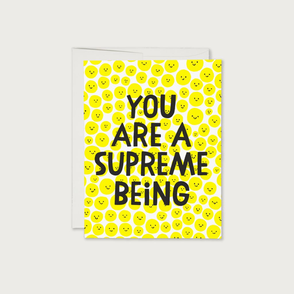 Supreme Being encouragement card by Anke Weckmann | Redcap Cards | The Lake