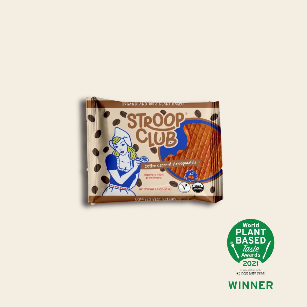 Coffee Caramel Organic and Plant-Based Stroopwafel 2-pack | Stroop Club | The Lake