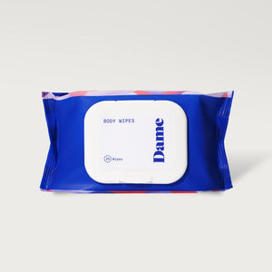 25 aloe-infused Body Wipes | Dame Products | The Lake