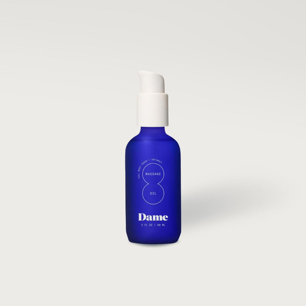 Sandalwood + cardamom scented massage oil | Dame Products | The Lake