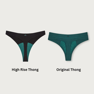 Huha TENCEL™ High Rise Thong vs Original Thong | The Lake