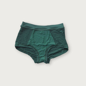 Forest Green TENCEL™ High-Waisted Brief inside-front | Huha Mineral Undies