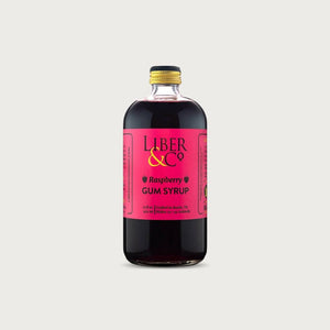 Raspberry Gum Syrup 280 ml bottle | Liber & Co. | The Lake