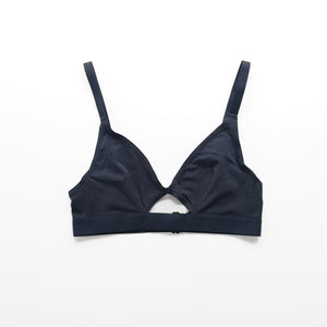 Cut-Out Bralette - Wide Strap - Midnight Blue - The Lake