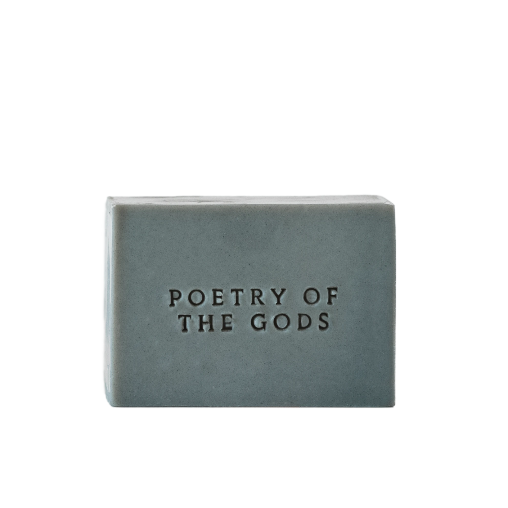 Poetry of the Gods Soap Bar | charcoal + white clay with scent of mandarin and cedarwood