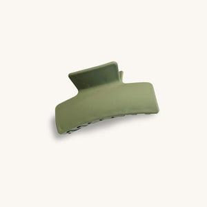 Green rectangle hair clip