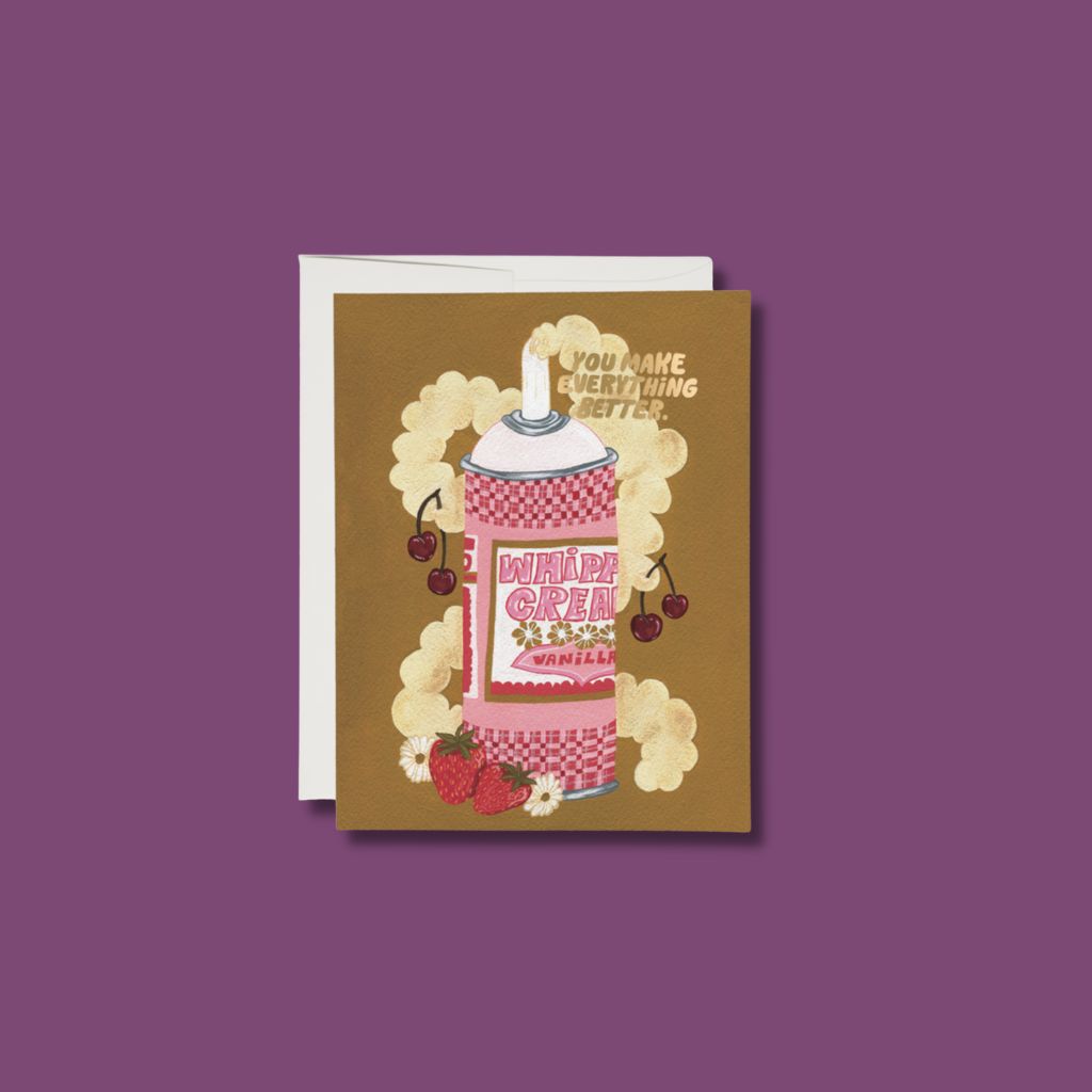 Whipped Cream Friendship Card |Red Cap Cards | The Lake