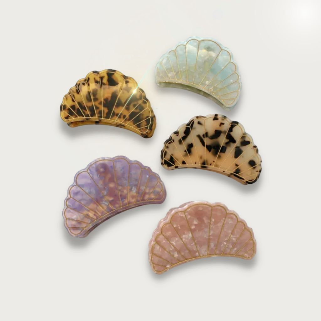 Mermaid Shell Claws | Acetate Hair Claw | The Lake