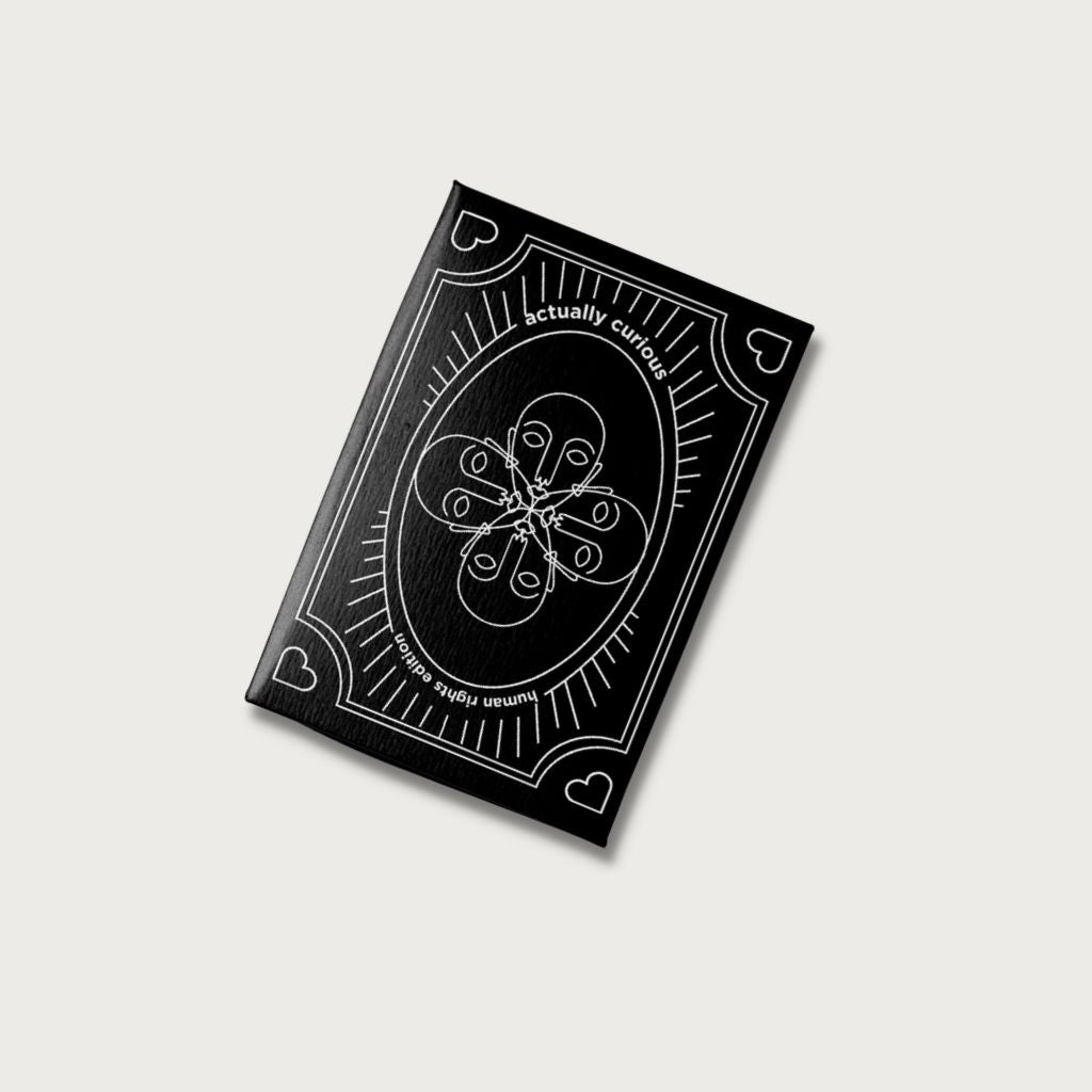 Actually Curious Human Rights Edition Empathy Cards - Black Deck