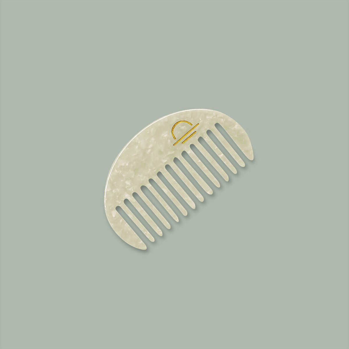 Acetate Round Comb Pearl