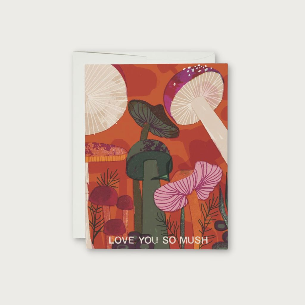 Love You So Mush Love Card Illustrated by Barbara Dziadosz | Redcap Cards | The Lake