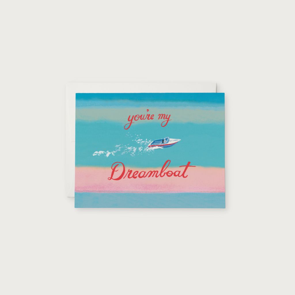 My Dreamboat Love Card by Danielle Kroll | Redcap Cards | The Lake